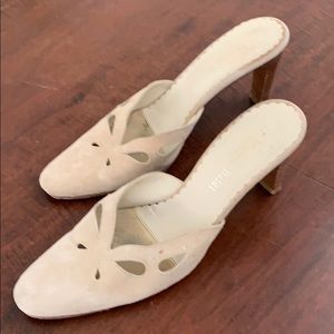 Beige suede mules, Massimo Baldi